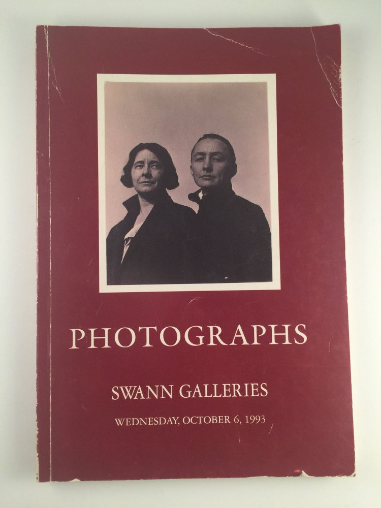 Item #30859 Photographic Literature & 19th Century Photographs & Photojournalism & 20th Century Photographs: October 6, 1993. NY: Swann Galleries.