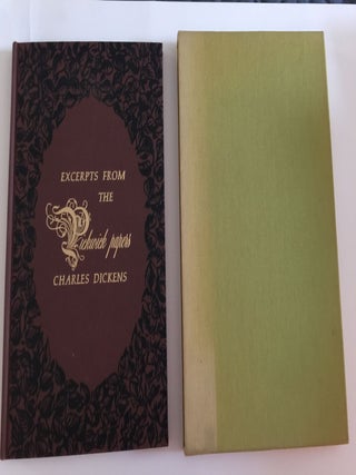 Item #31884 Excerpts from The Pickwick Papers Too Full Of Adventure To Be Briefly Described....