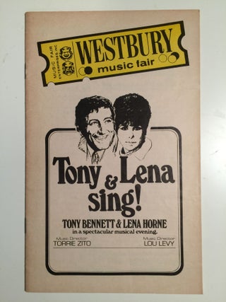 Item #33442 Lee Guber and Shelly Gross Present: Tony & Lena sing! Tony Bennett & Lena Horne in...
