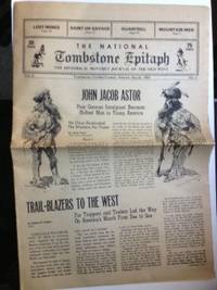 Item #35122 The Tombstone Epitaph: The Historical Monthly Journal of the Old West, National...
