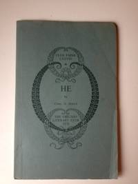Item #35235 HE ( Chicago Literary Club Paper LXXVIII). Cyril O. Houle