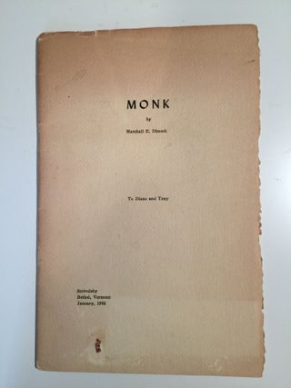 Item #36659 Monk. Marshall E. Dimock