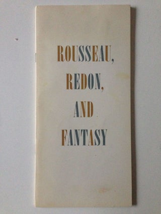 Item #37747 Rousseau, Redon, And Fantasy. Louise Averill Svendsen