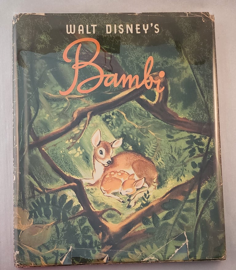 Item #38383 Bambi. Walt Disney, adapted from the, Felix Salten.