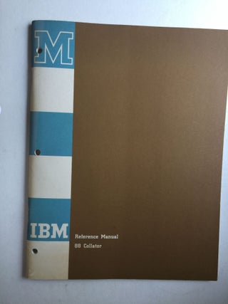 Item #38917 IBM Reference Manual 88 Collator. IBM
