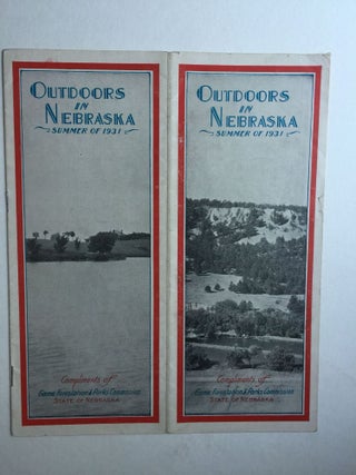 Item #38924 Outdoors in Nebraska Summer Of 1931. Game Forestation, Parks Commission