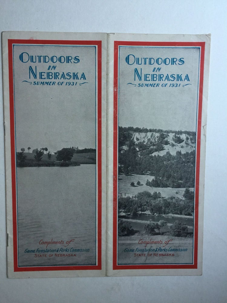 Item #38924 Outdoors in Nebraska Summer Of 1931. Game Forestation, Parks Commission.