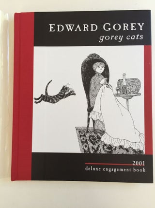 Item #39099 Gorey Cats deluxe engagement book 2001. Edward Gorey