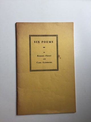 Item #40000 Poems. Robert Frost, Carl Sandburg