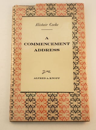 Item #41245 A Commencement Address. Alistair Cooke