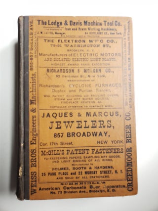 Item #41544 Lain's Brooklyn and Long Island Business Directory 1891 Containing Each Business,...