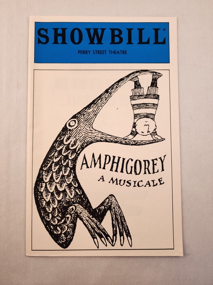 Item #41752 Showbill Amphigorey A Musicale. Edward written and Gorey, Peter Golub.