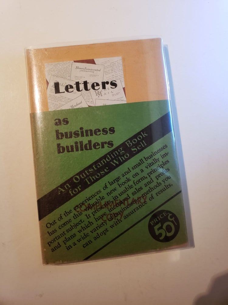 Item #42249 Letters as Business Builders: Suggestions for Planning and Writing Letters that Win. NA.