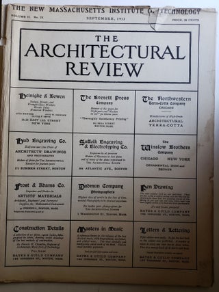 Item #42262 The Architectural Review, Volume II, No IX September, 1913. Bates, Guild