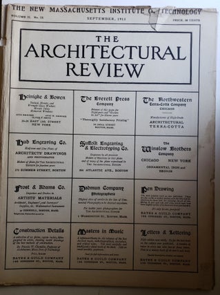 Item #42262 The Architectural Review, Volume II, No IX September, 1913. Bates, Guild