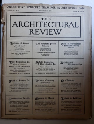 Item #42270 The Architectural Review, Volume II, No X October, 1913. Bates, Guild