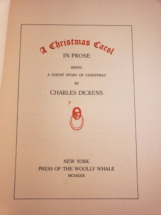 A Christmas Carol In Prose Being A Ghost Story Of Christmas