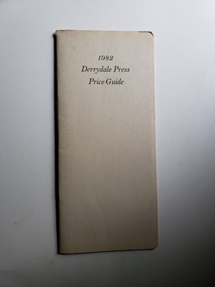 Item #42424 1982 Derrydale Press Price Guide. Isaac Oelgart.