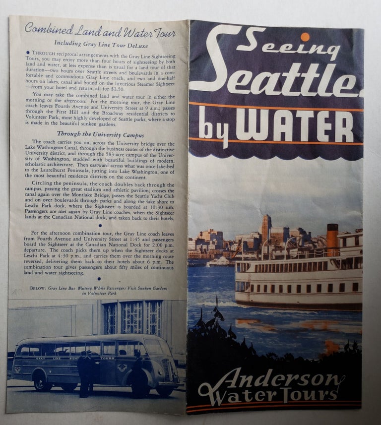 Item #42585 Seeing Seattle by Water. Anderson Water Tours.