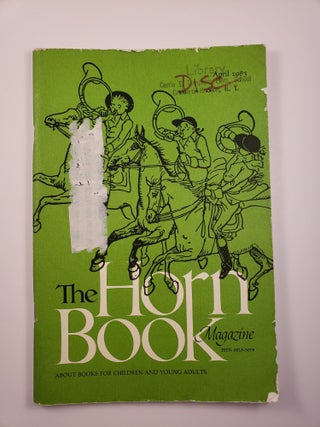 Item #42630 Horn Book Magazine April 1983. Ethel L. Heins
