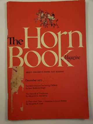 Item #42631 Horn Book Magazine December 1973. Paul Heins
