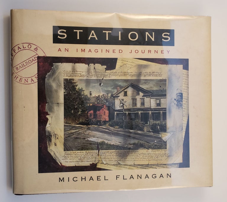 Item #42680 Stations An Imagined Journey. Michael story Flanagan, illustrations by.