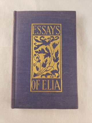 Item #43079 Essays of Elia. Charles Lamb