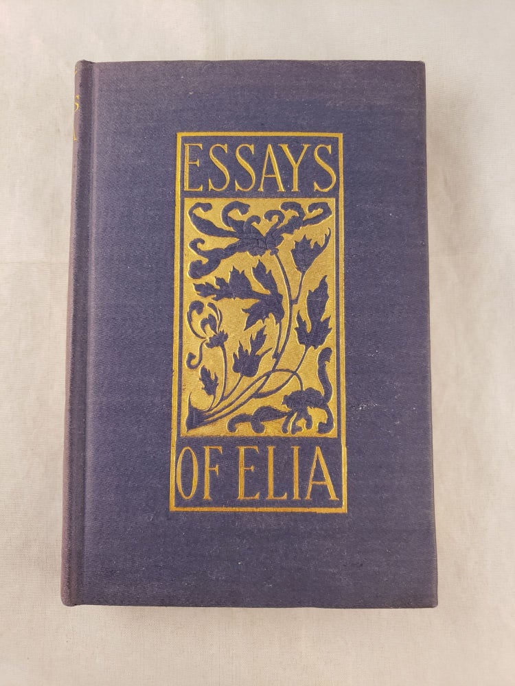 Item #43079 Essays of Elia. Charles Lamb.