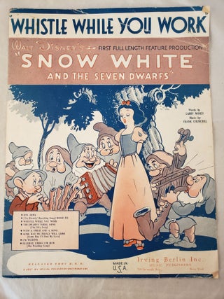 Item #43165 “Whistle While You Work”. Frank Churchill, Larry Morey