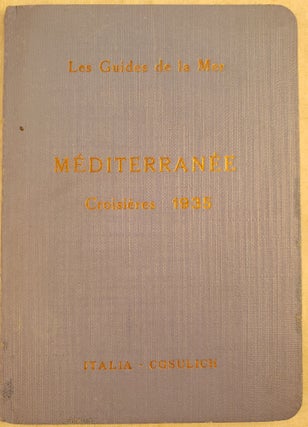 Item #43440 Mediterranee Villes Et Regions Touchees Par Les Croisieres 1935. Editeur le Service...