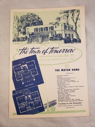 Item #43569 The Town Of Tomorrow Demonstration Home No. 21: The Motor Home. 1939 New York...