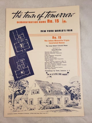 Item #43571 The Town Of Tomorrow Demonstration Home No. 15: The Johns-Manville Triple Insulated...