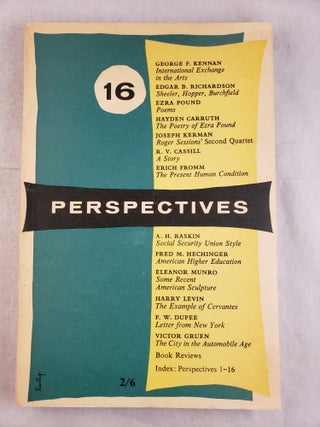 Item #43573 Perspectives Number Sixteen, Summer 1956. James Laughlin