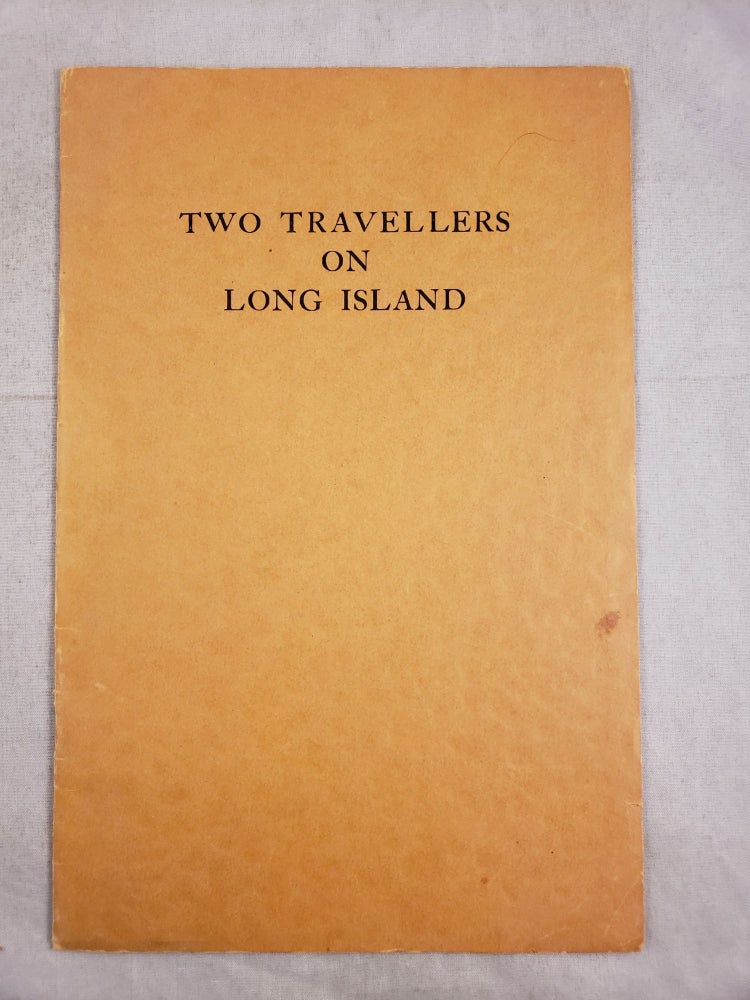 Item #43631 Two Travellers on Long Island. Ettie C. Hedges.