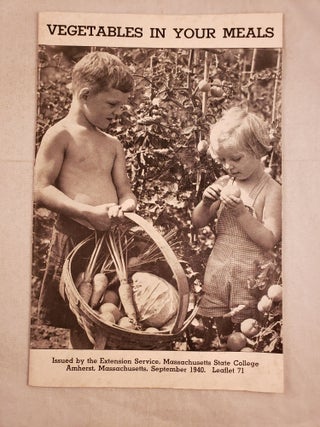 Item #43642 Vegetables In Your Meals Leaflet 71 September 1940. n/a
