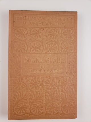 Item #43726 Shakespeare. Alfred Ewen