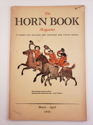 Item #44340 The Horn Book March - April, 1940 Volume XVI, Number 2. Beulah Folmsbee