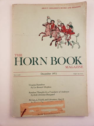 Item #44345 The Horn Book December, 1972 Volume XLVIII, Number 6. Mary E. President Manthorne