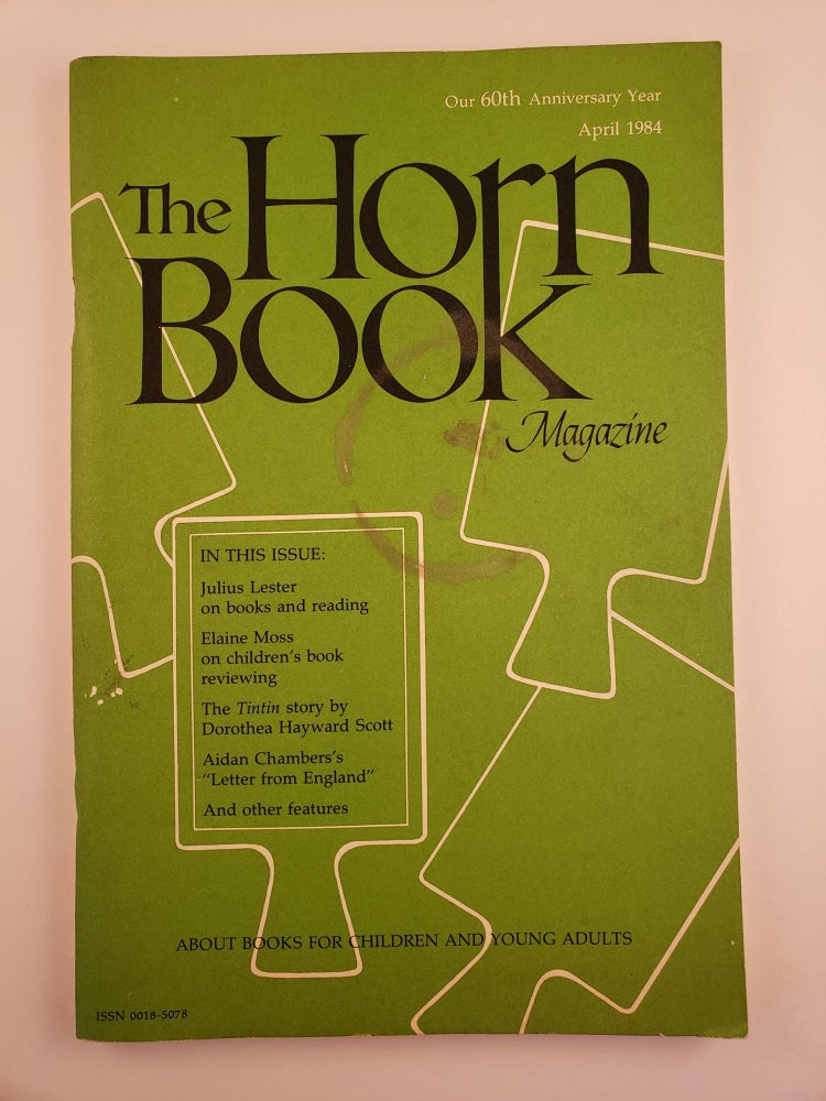 Item #44346 The Horn Book April, 1984 Volume LX, Number 2. Thomas President Todd.