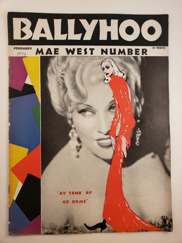 Item #44883 Ballyhoo Magazine Mae West Number, February 1934. Norman Anthony.