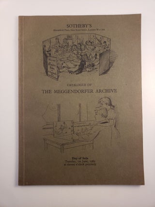 Item #45135 Catalogue of The Meggendorfer Archive Comprising Watercolour Drawings, Hand-Coloured...