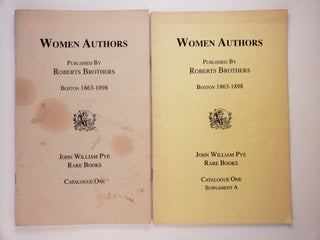 Item #45183 Women Authors Published by Roberts Brothers Boston 1863 - 1898 Catalogue One and...
