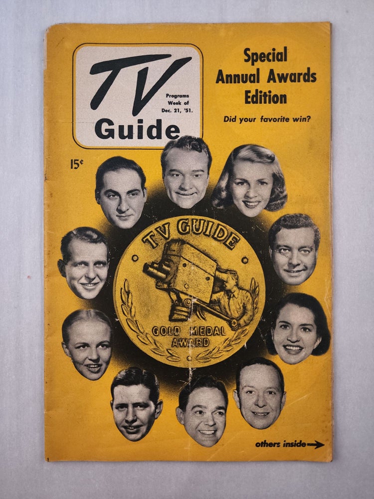 Item #45291 TV Guide Week of Dec 21,1951. TV Guide.