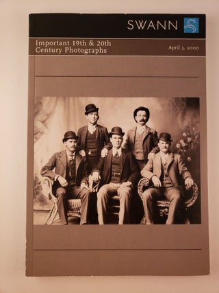 Item #45325 Important 19th and 20th Century Photographs: Public Auction Sale 1855 April 3, 2000....