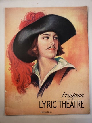 Item #45556 Lyric Theatre Program Dennis King in The Three Musketeers. Alexandre Dumas, P. G....