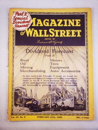 Item #45571 Magazine of Wall Street Dividend Forecast Part II Steel, Oil, Mining, Merchandising,...