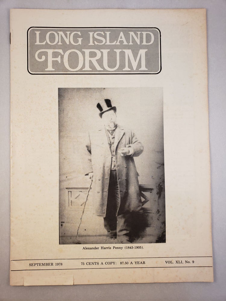 Item #45580 Long Island Forum Vol. XLI No. 9 September, 1978. Carl A. Starace.