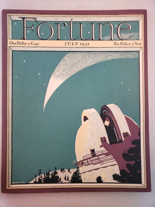Item #45702 Fortune Volume VI, Number 1, July 1932. Henry R. Luce, Ervine Metzl, cover