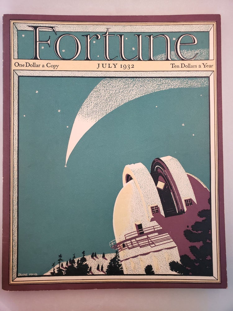 Item #45702 Fortune Volume VI, Number 1, July 1932. Henry R. Luce, Ervine Metzl, cover.