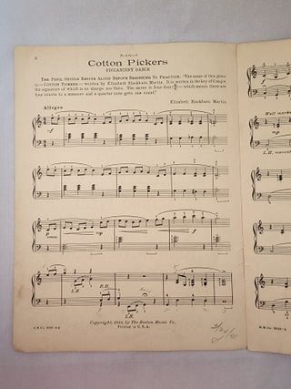 Cotton Pickers for Piano by Elizabeth Blackburn Martin Educational Series Teaching Pieces